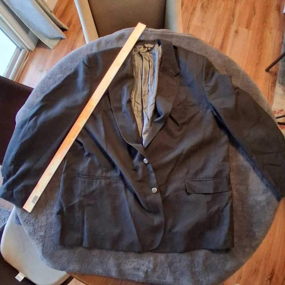 Haband Blazer Mens 54L Charcoal Gray Sport Coat Executive Formal Professional
